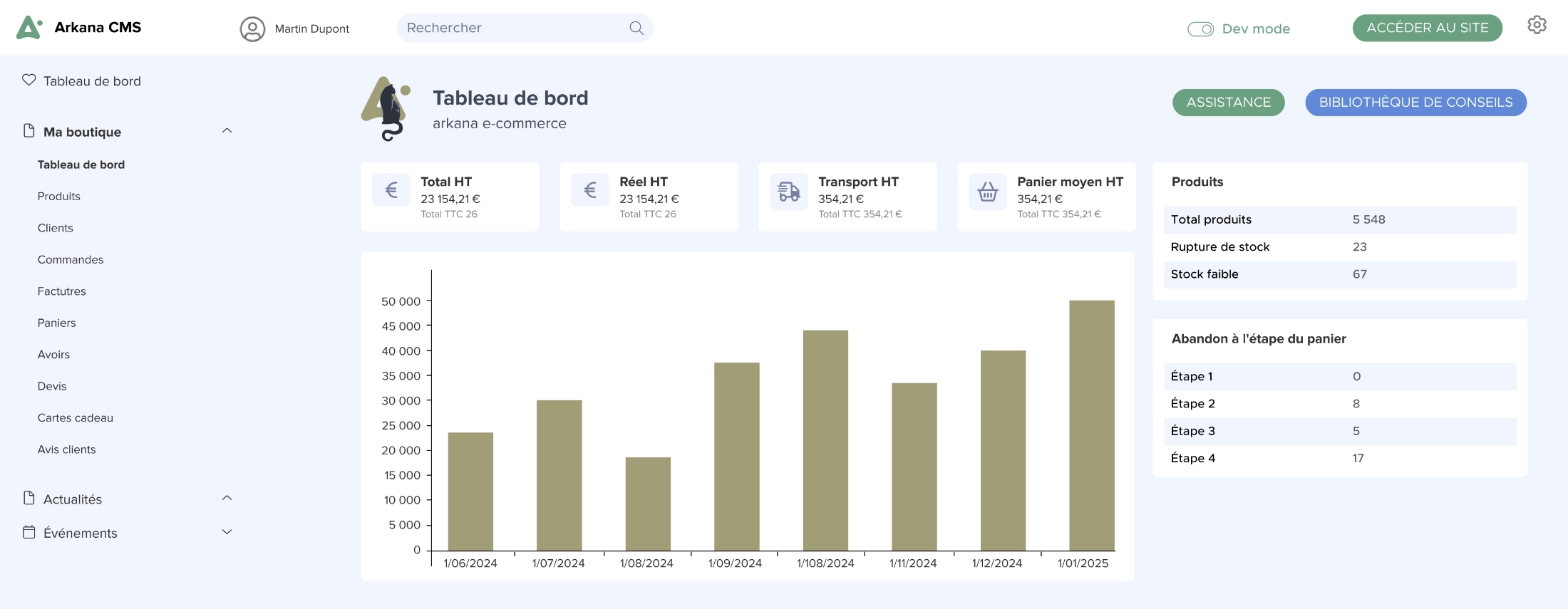 Une interface claire, intuitive et complète pour la gestion de vos réservations en ligne