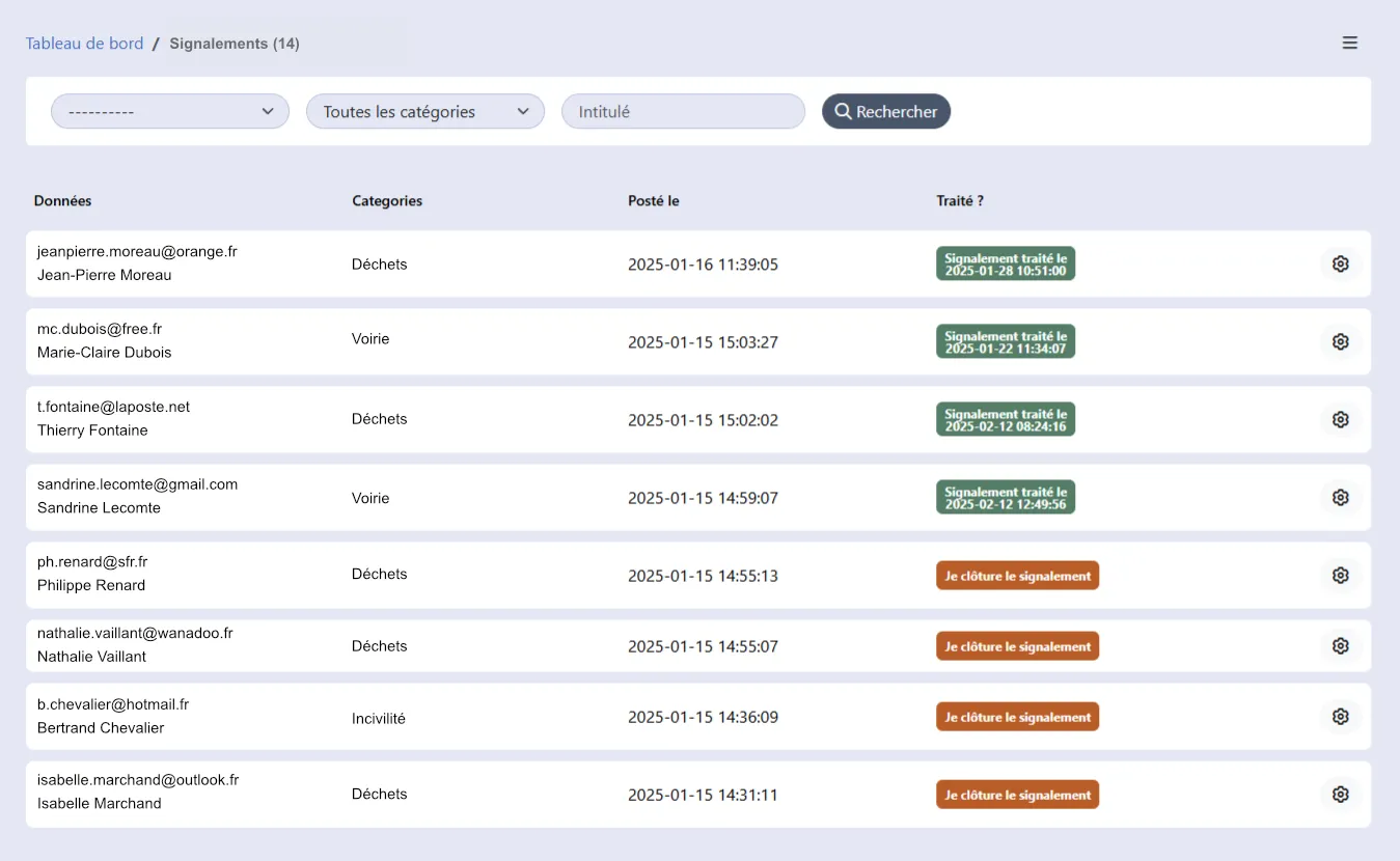 Programmation d'une notification à partir du site web