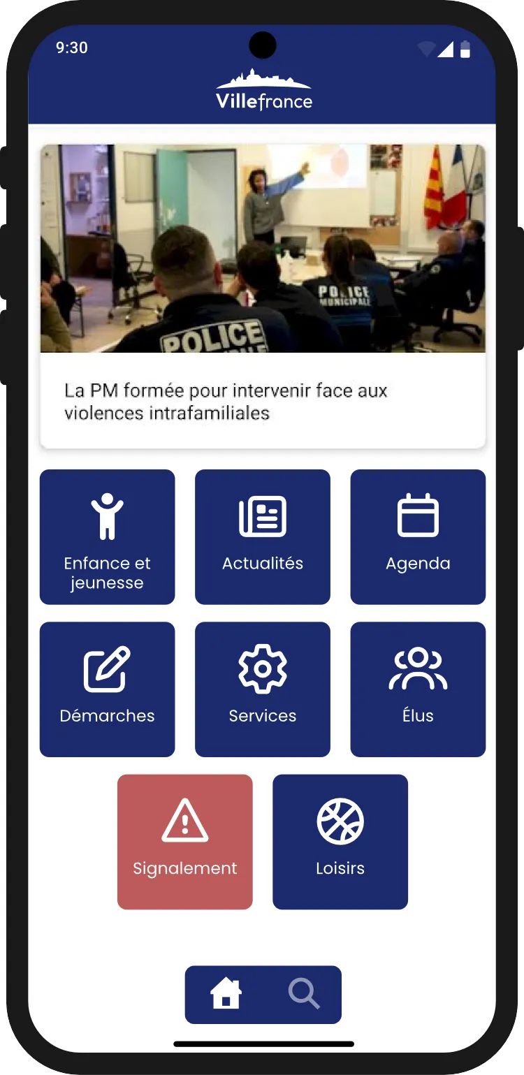 Menu configurable de votre application mobile